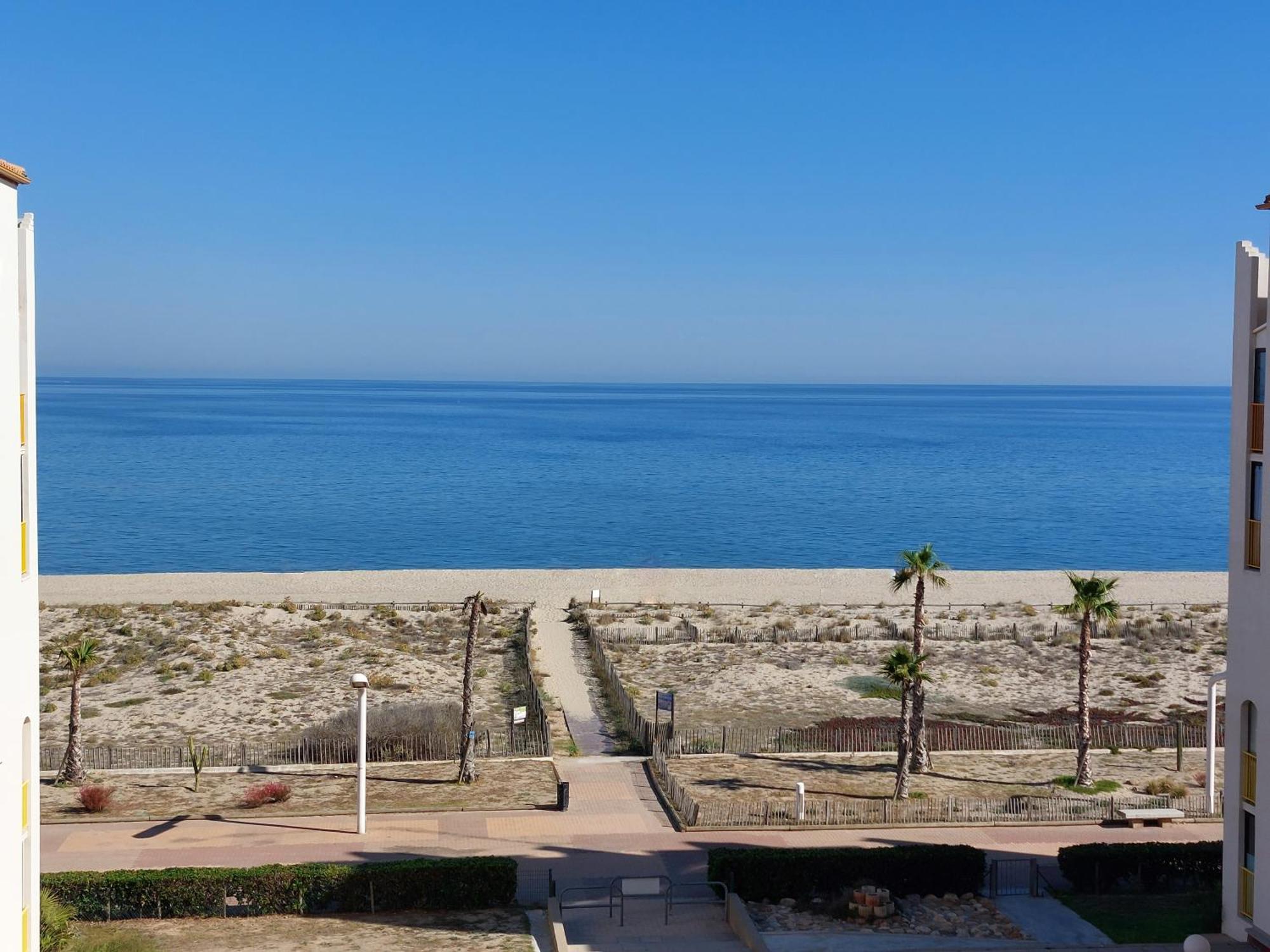 Appart Mezzanine Vue Mer Et Plage, Parking Wifi Tv Le Barcarès Eksteriør billede