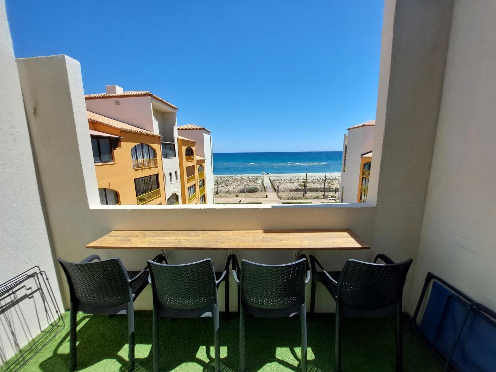 Appart Avec Terrasse Et Magnifique Vue Sur La Mer Le Barcarès Eksteriør billede