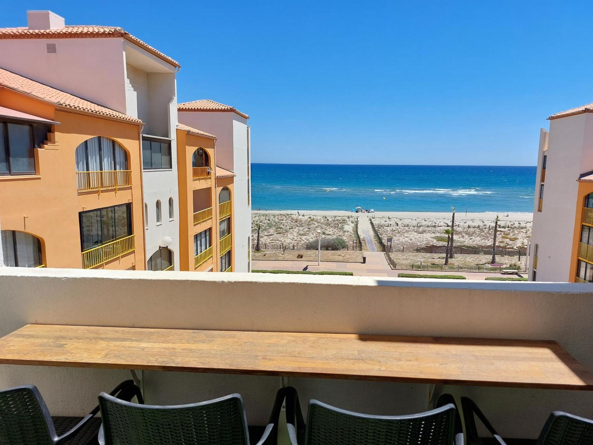 Appart Mezzanine Vue Mer Et Plage, Parking Wifi Tv Le Barcarès Eksteriør billede